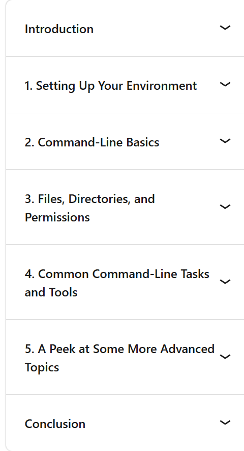 Learning Linux Command Line Content