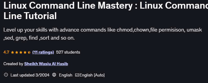 Linux Command Line Mastery Linux Command Line Tutorial