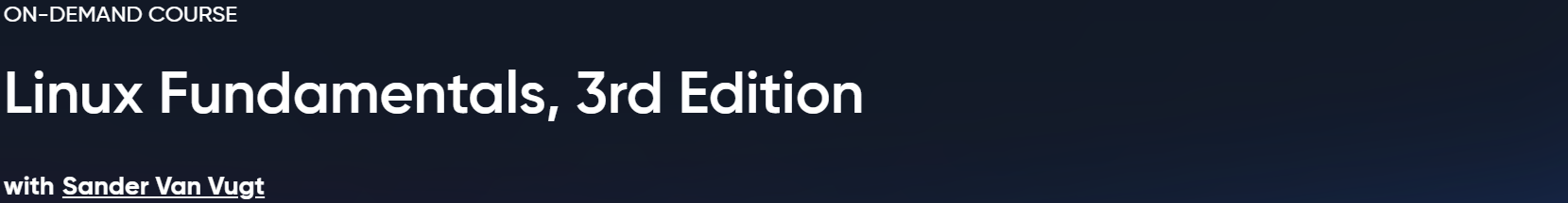 Linux Fundamentals, 3rd Edition