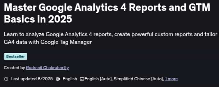 Master Google Analytics 4 Reports and GTM Basics in 2025