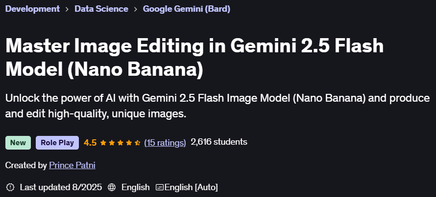 Master Image Editing in Gemini 2.5 Flash Model (Nano Banana)