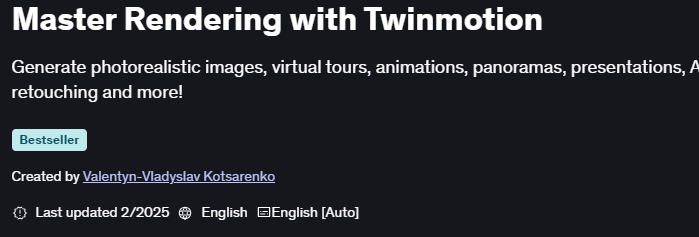 Master Rendering with Twinmotion