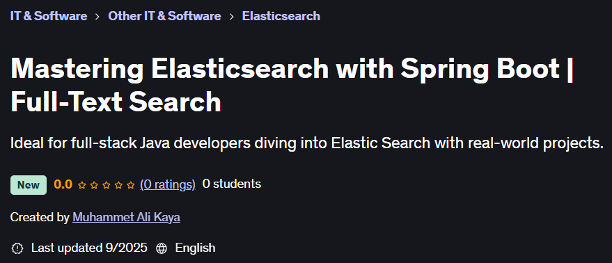 Mastering Elasticsearch with Spring Boot | Full-Text Search