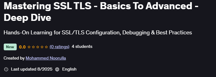 Mastering SSL TLS - Basics To Advanced - Deep Dive