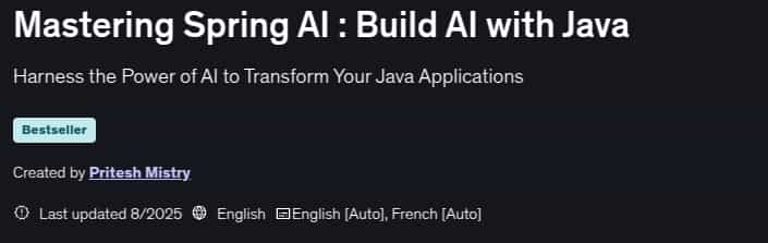 Mastering Spring AI _ Build AI with Java