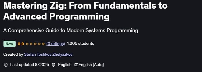 Mastering Zig From Fundamentals to Advanced Programming