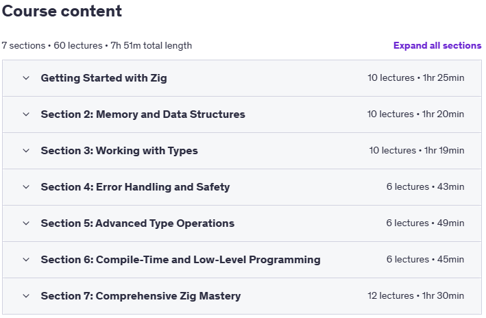 Mastering Zig From Fundamentals to Advanced Programming Content