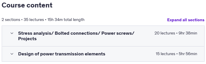 Mechanical Design a Comprehensive Course Content