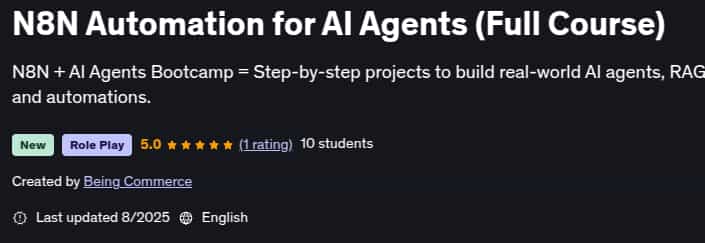 N8N Automation for AI Agents (Full Course)