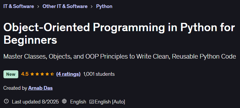 Object-Oriented Programming in Python for Beginners