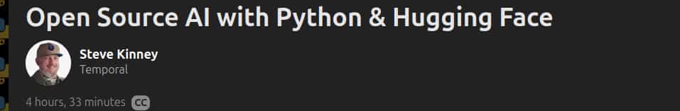 Open Source AI with Python & Hugging Face