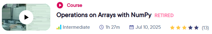 Operations on Arrays with NumPy