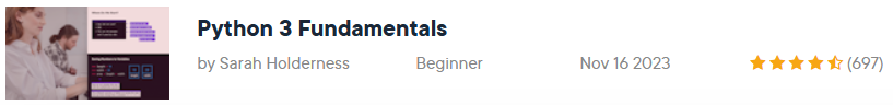 Python 3 Fundamentals