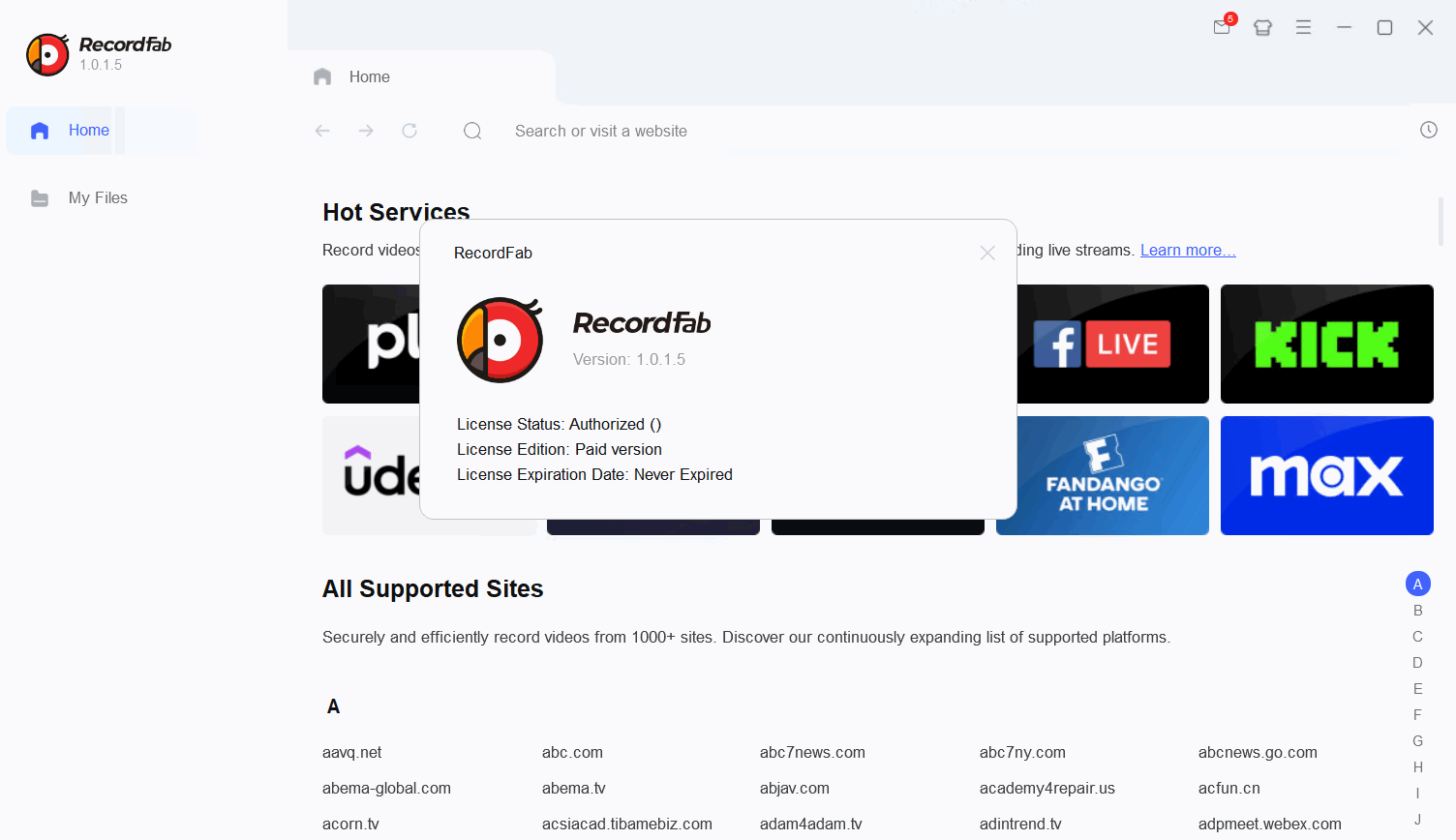 RecordFab 1.0.1.5 (x64) Multilingual
