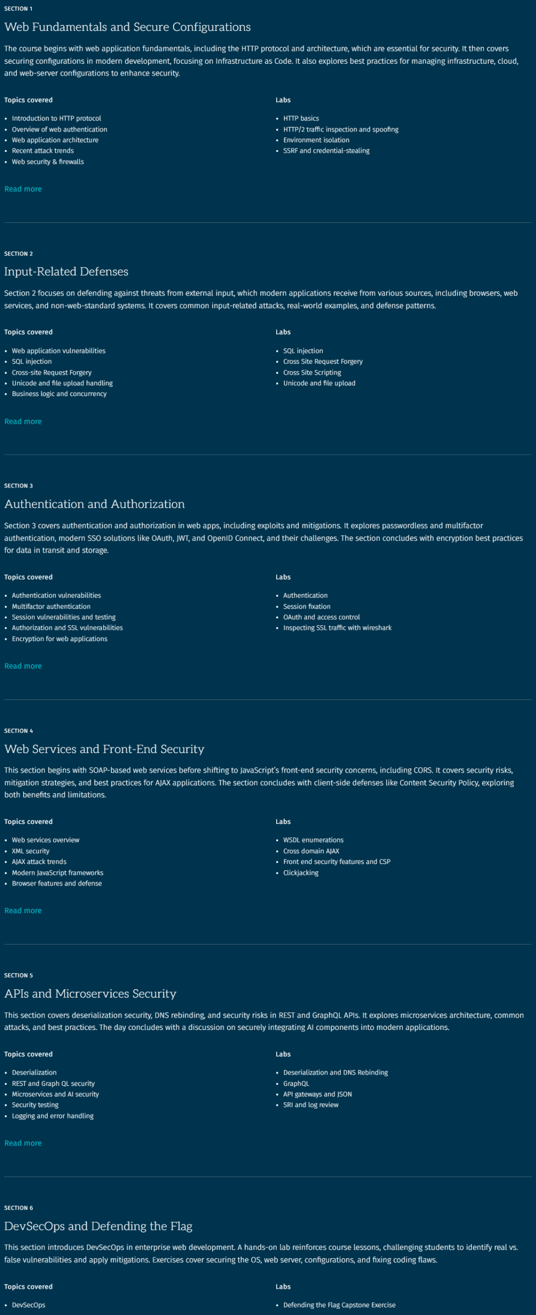 SEC522: Application Security: Securing Web Applications, APIs, and Microservices