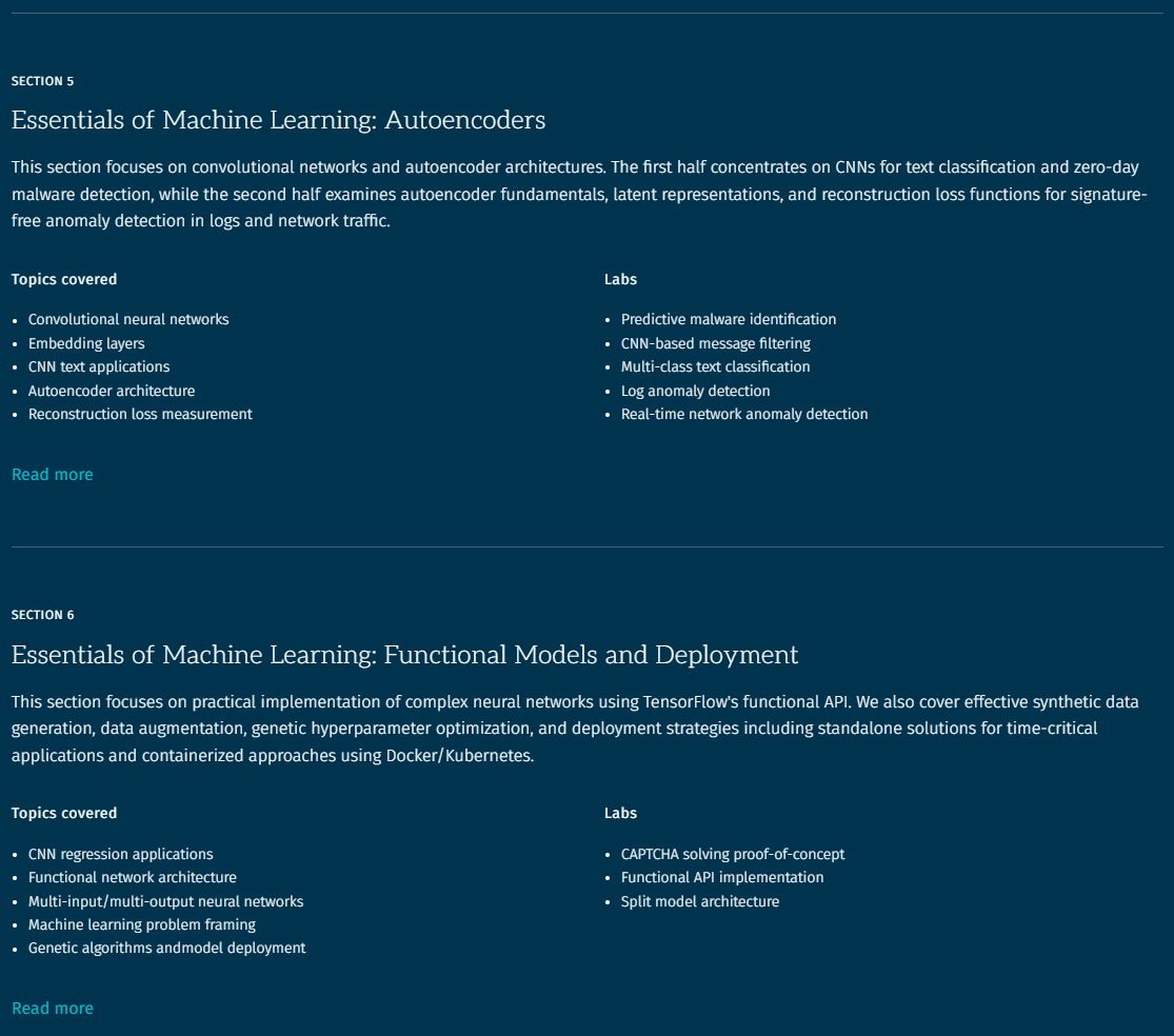 SEC595: Applied Data Science and AI/Machine Learning for Cybersecurity Professionals