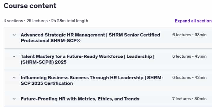 SHRM Senior Certified Professional (SHRM-SCP_) 2025