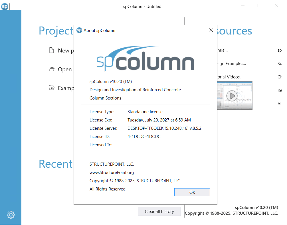 StructurePoint spColumn 10.20