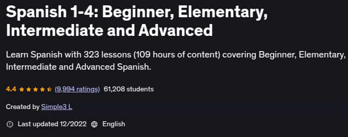Spanish 1-4_ Beginner, Elementary, Intermediate and Advanced