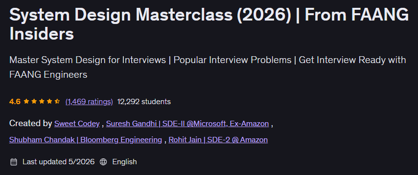 System Design Masterclass (2026) | From FAANG Insiders