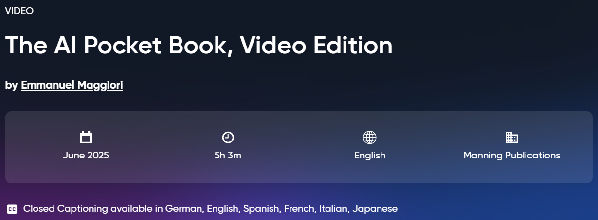 The AI Pocket Book, Video Edition