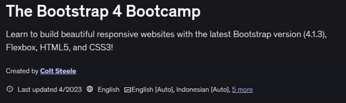 The Bootstrap 4 Bootcamp
