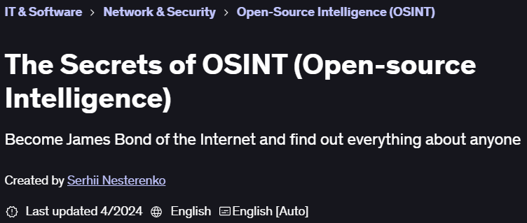 The Secrets of OSINT (Open-source Intelligence)