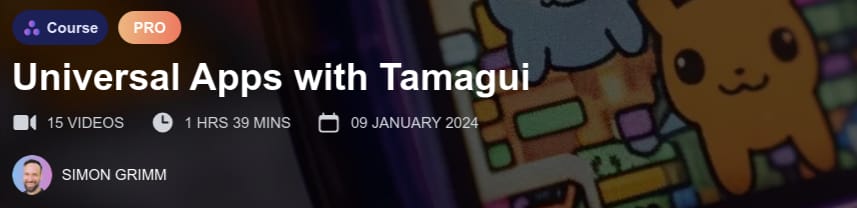 Universal Apps with Tamagui