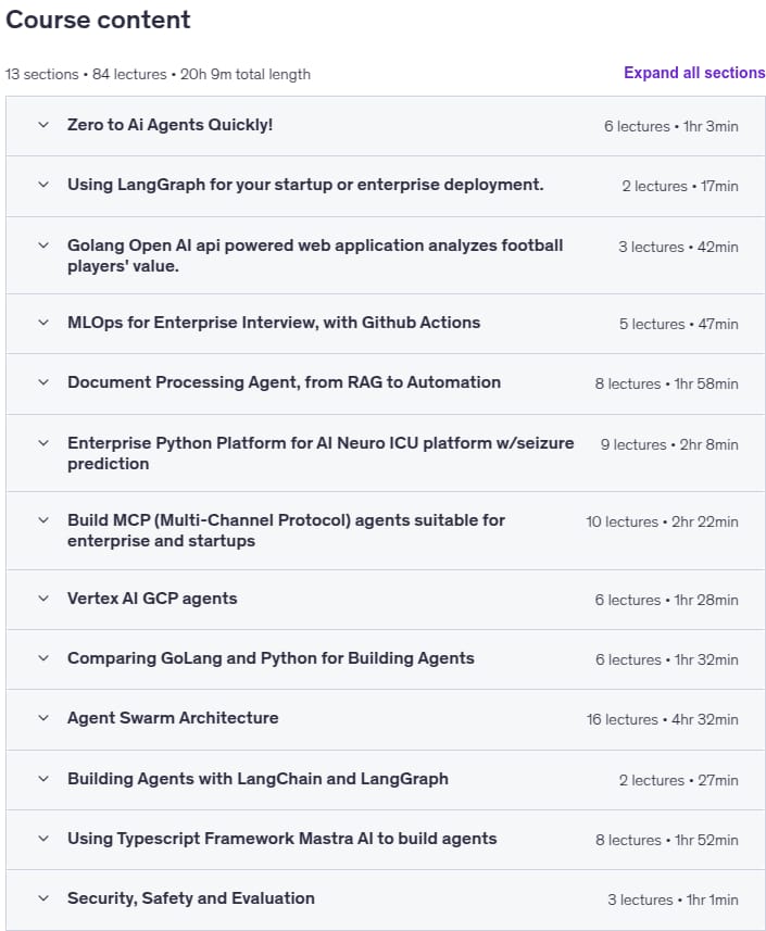 AI Agents Masterclass MCP Swarms LangChain 21 templates