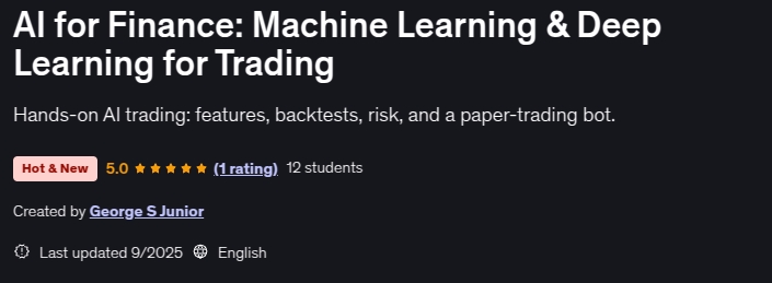 AI for Finance_ Machine Learning & Deep Learning for Trading