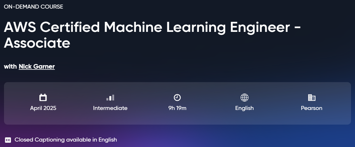 AWS Certified Machine Learning Engineer - Associate