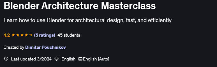 Blender Architecture Masterclass