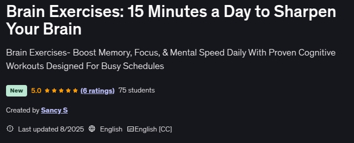 Brain Exercises_ 15 Minutes a Day to Sharpen Your Brain
