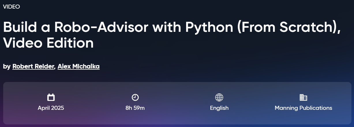 Build a Robo-Advisor with Python (From Scratch), Video Edition