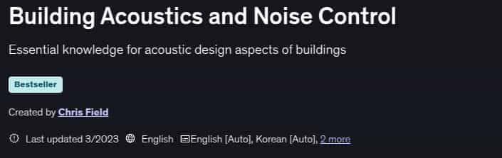 Building Acoustics and Noise Control