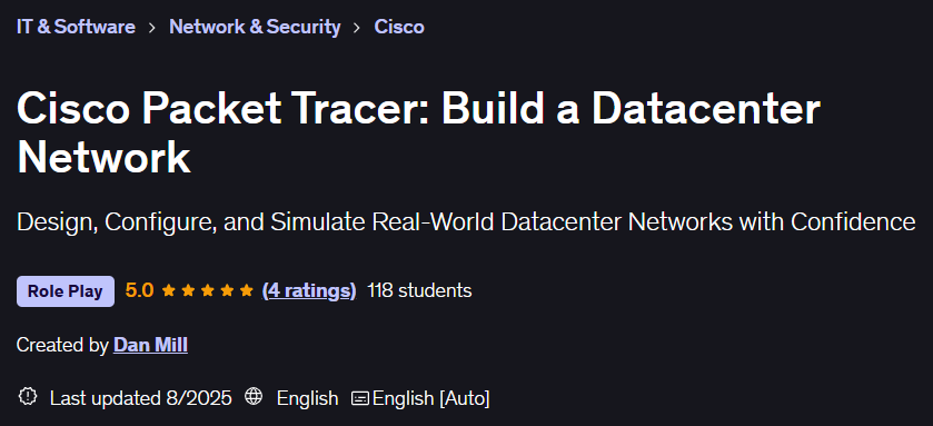Cisco Packet Tracer: Build a Datacenter Network