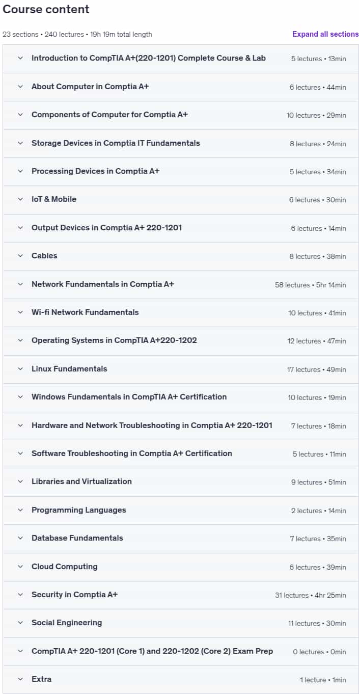CompTIA A+ CompTIA A+ 220-1201, CompTIA A+ 220-1202 Prep Lab