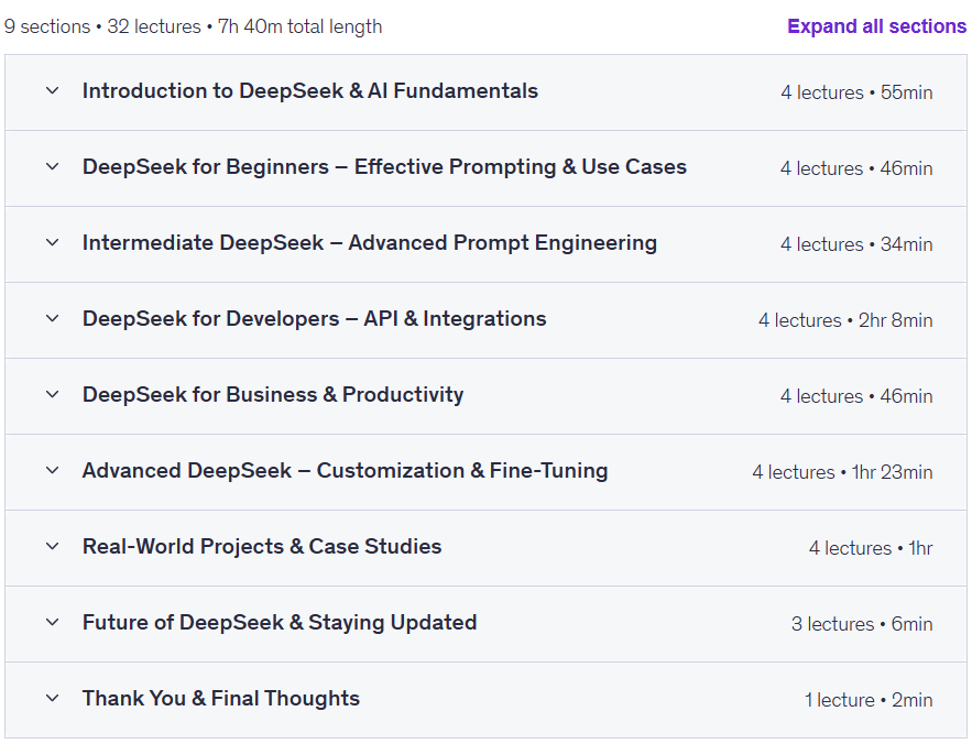 Complete DeepSeek AI Course: Beginner to Advanced