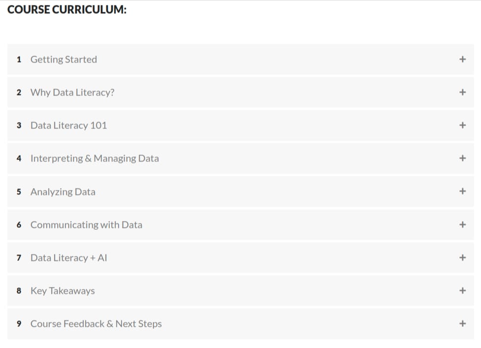Data Literacy Foundations
