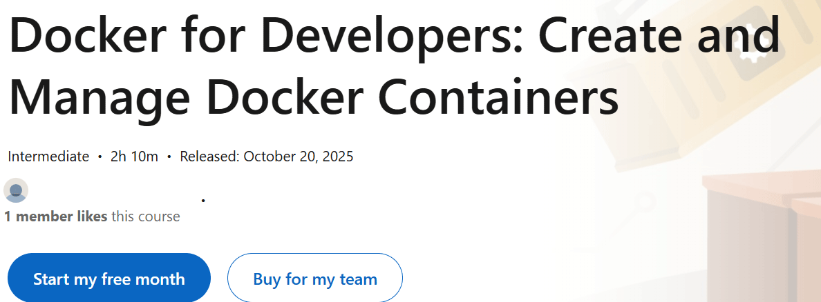 Docker for Developers Create and Manage Docker Containers