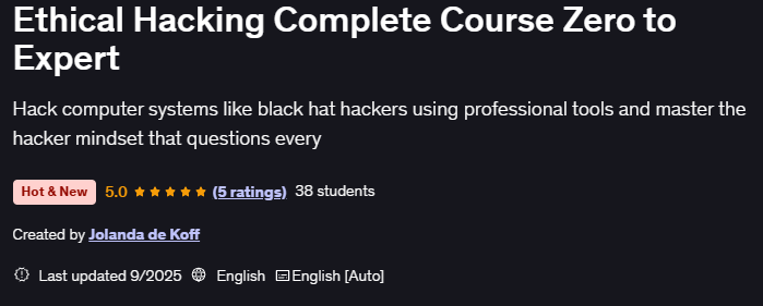 Ethical Hacking Complete Course Zero to Expert