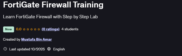 FortiGate Firewall Training
