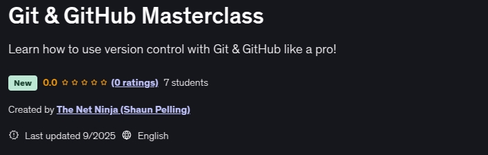 Git & GitHub Masterclass