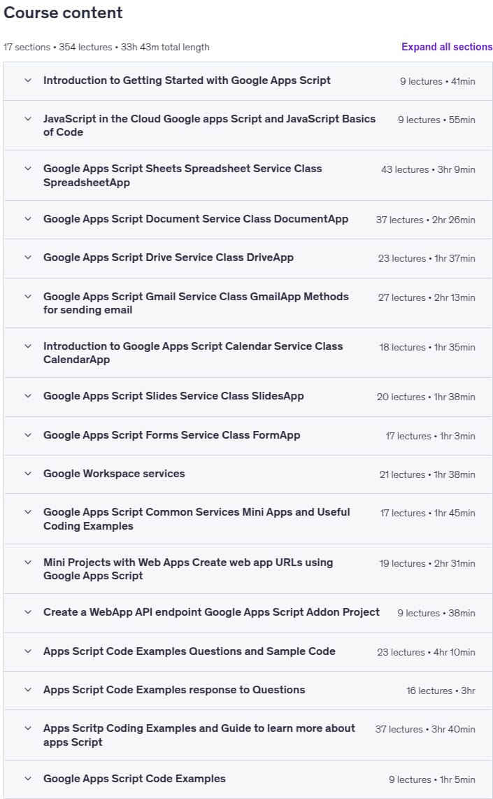 Google Apps Script Complete Course New IDE 100+ Examples