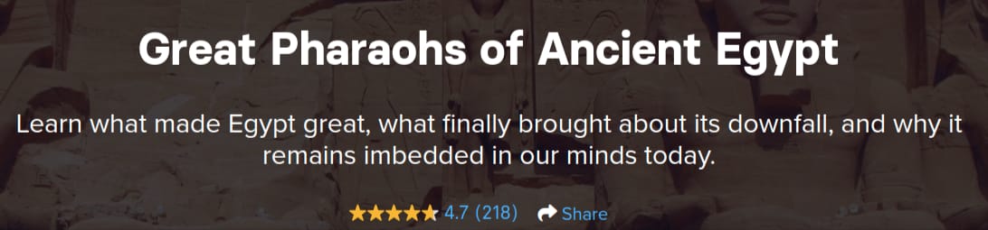 Great Pharaohs of Ancient Egypt