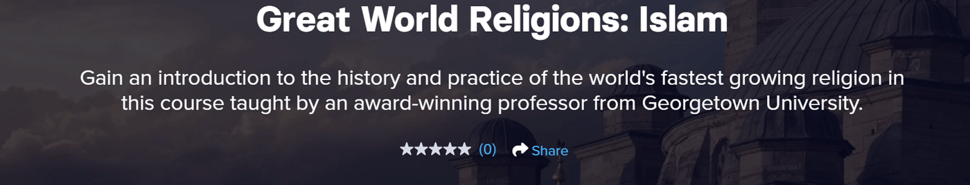 Great World Religions Islam