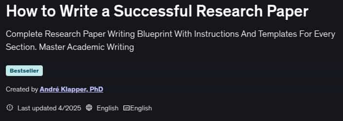 How to Write a Successful Research Paper