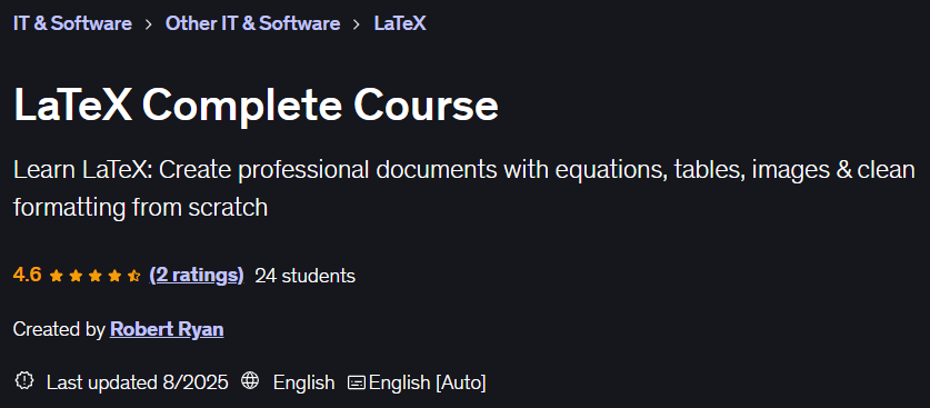 LaTeX Complete Course