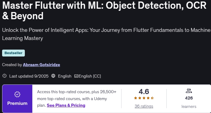 Master Flutter with ML_ Object Detection, OCR & Beyond