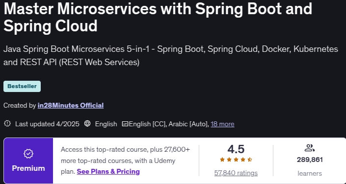 Master Microservices with Spring Boot and Spring Cloud